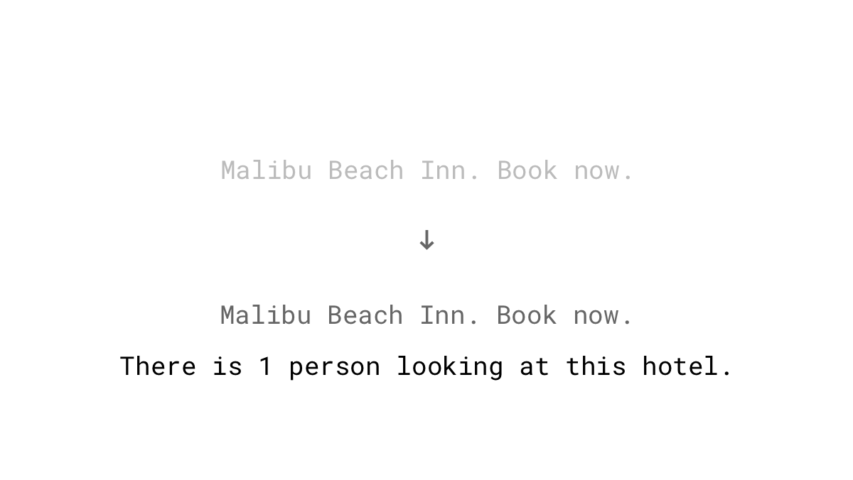 Scarcity Example: Exposing people to other buyers