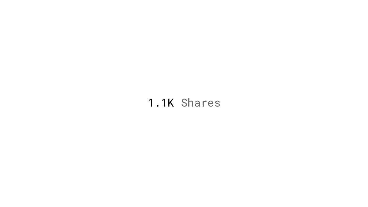 Social Proof Example: Accumulated share count