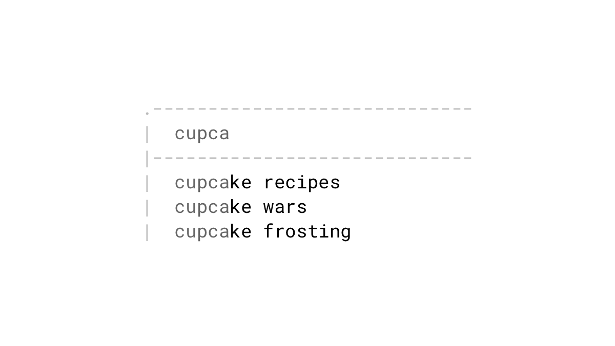 Triggers Example: Search suggestions